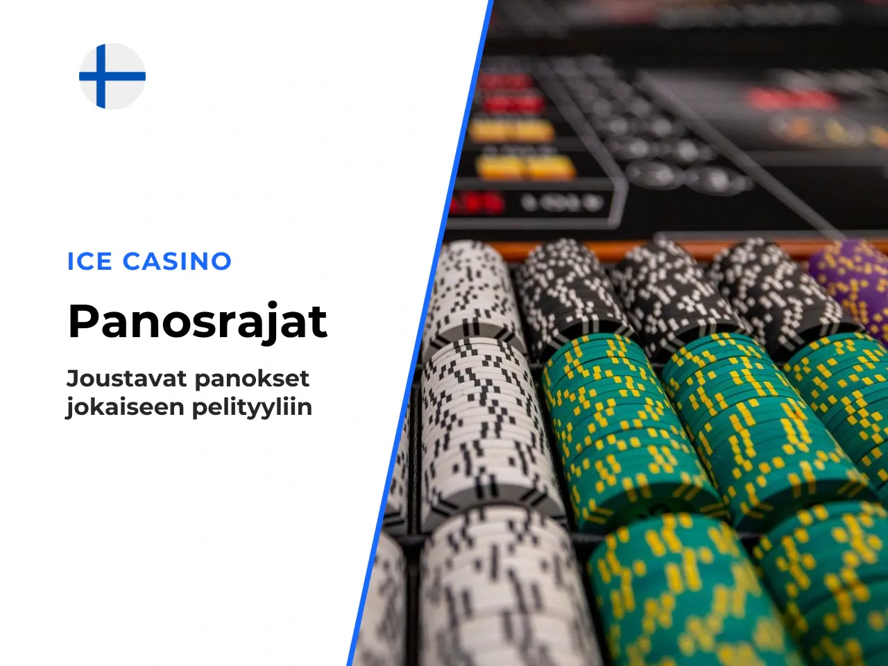 Panosrajat ja voittokatot. Aviatorin panostusskaala on