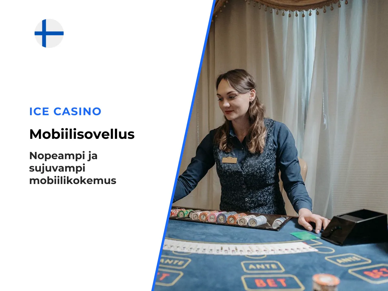 Ice Casino appin edut älypuhelimella pelaamiseen