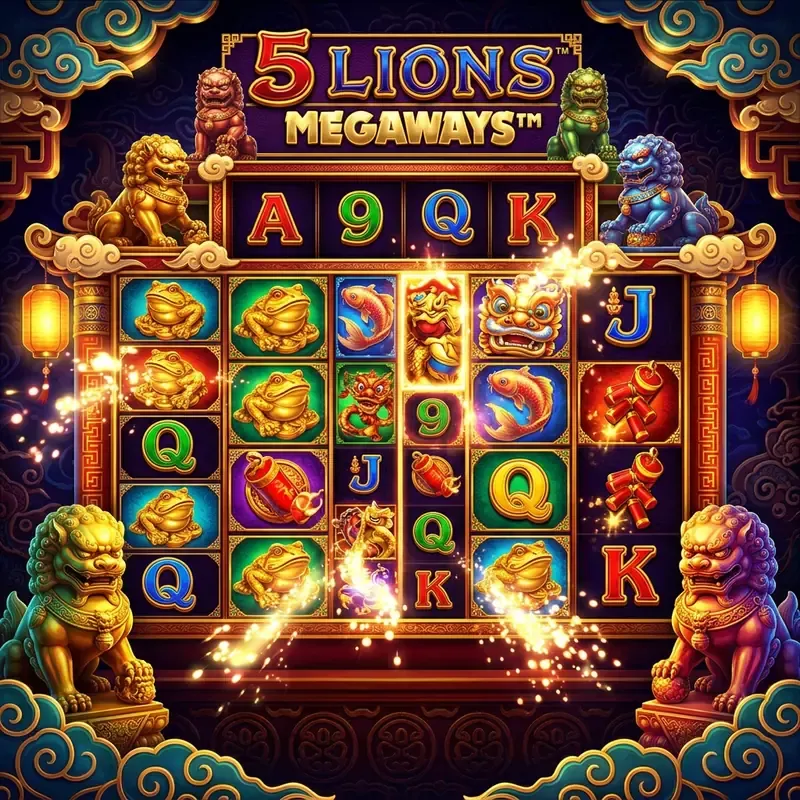 5 Lions Megaways demo-slotti, arvostelu ja