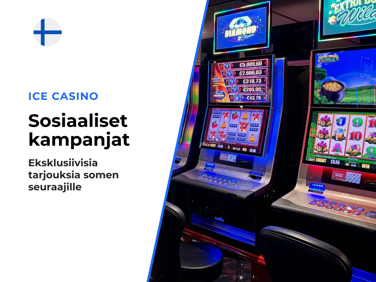 Ice Casino Twitter bonus ja sosiaalisen