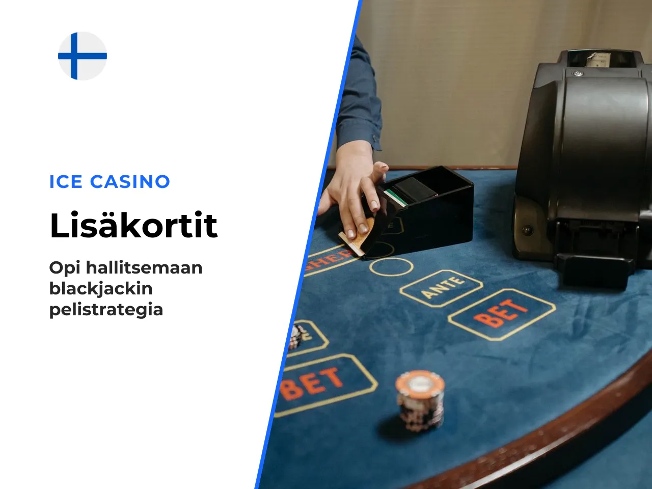 Hit eli ota lisää kortteja. Hit