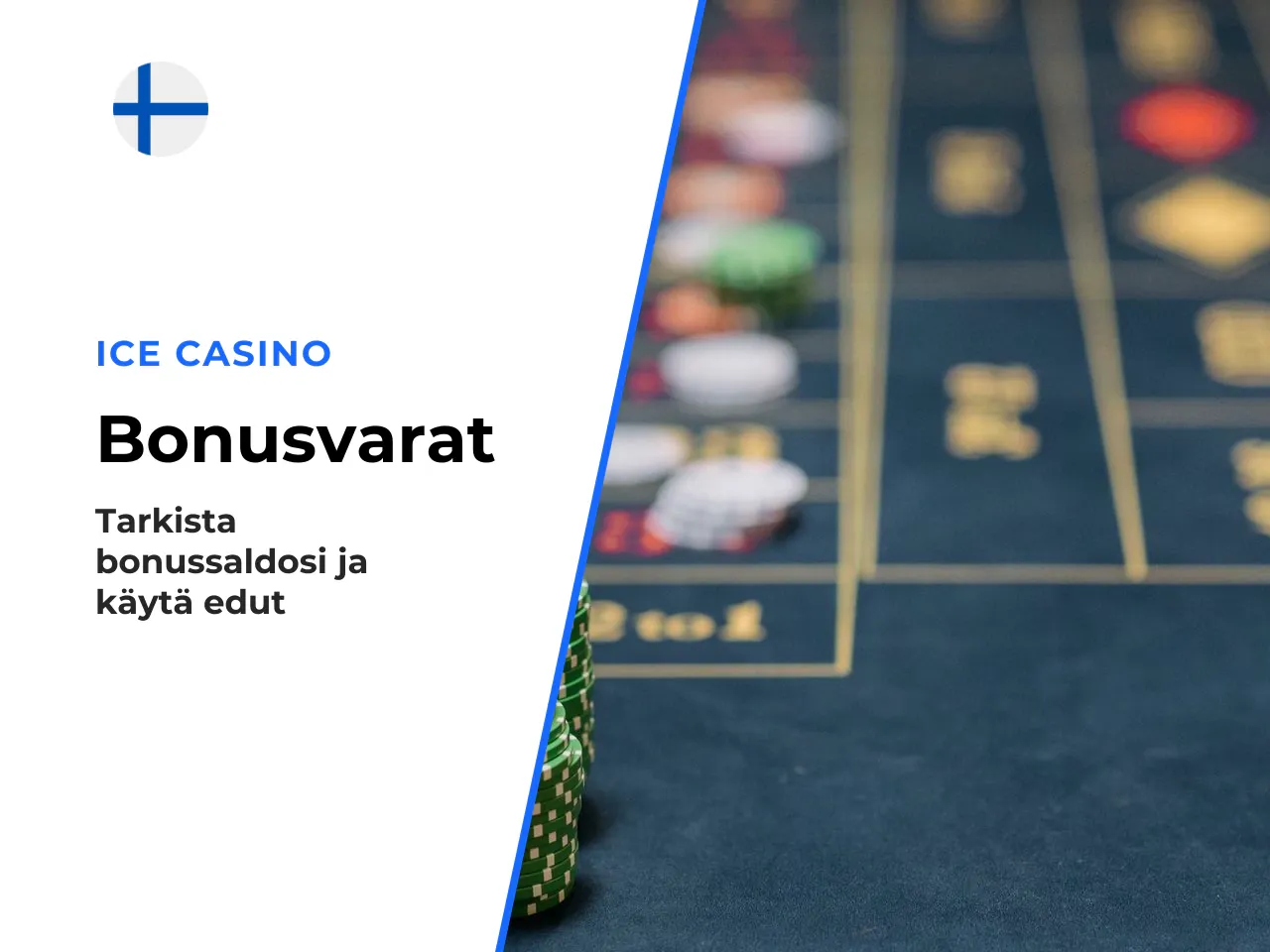 Ice Casino bonus balance -saldon tarkistus